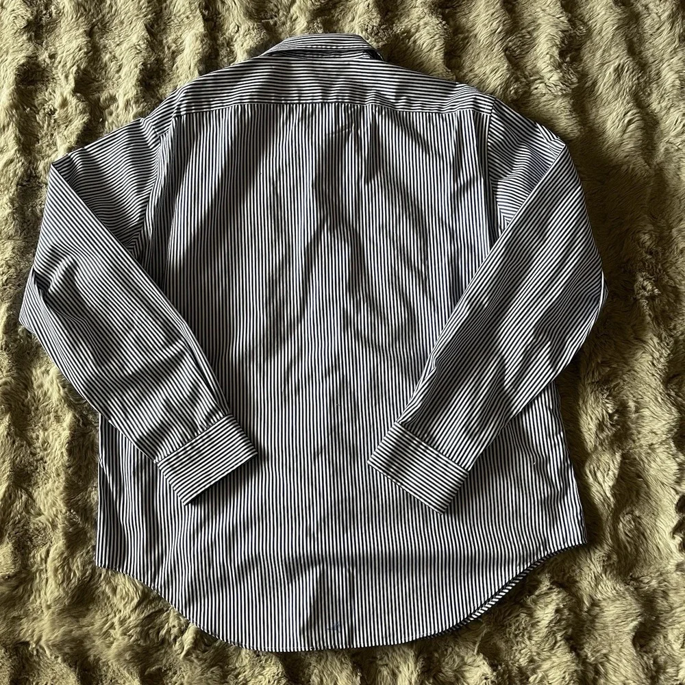 Ralph Lauren Classic Fit Non‎ Iron Stripe Dress Shirt 17 36/37